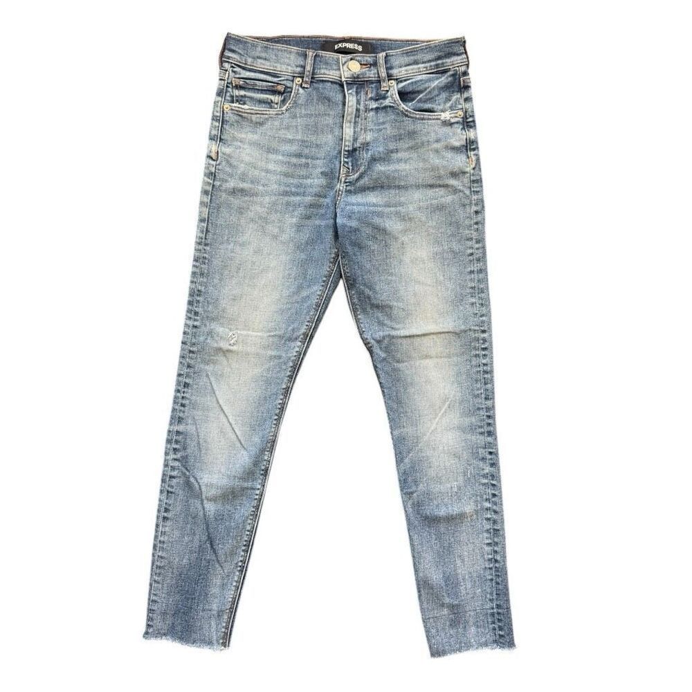 Express Women's Vintage Skinny High Rise Jeans Light Wash Size 2